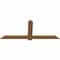 Ekena Millwork Eugene Smooth Timber Gable Bracket, Western Red Cedar, 72"W x 30"H x 1 1/2"D x 5 1/2"F, 10/12 Pitch GBW072X30X0206EUG00SWR - alternate 5